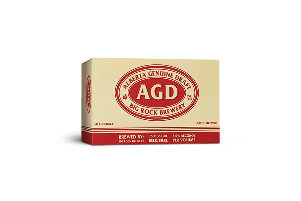 AGD (Alberta Genuine Draft) (15 Cans) (15 x 355 ML CANS )