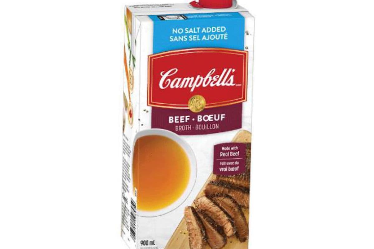 Campbell's - Bouillon au Boeuf (Sans sel ajouté) / Beef Broth (No salt added) (900 ml)
