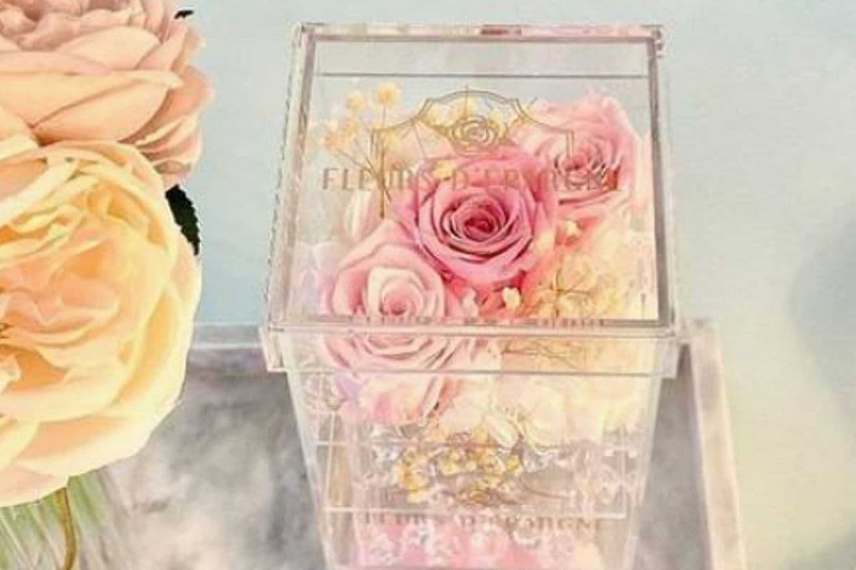 Candace Crystal Vanity Box (10x10x19 cm)