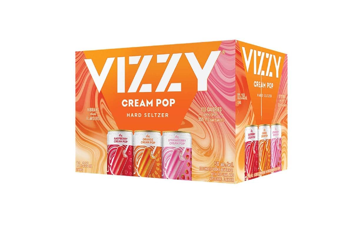 119376. VIZZY HARD SELTZER - CREAM POP VARIETY PACK (12 x 355ML (CANS))