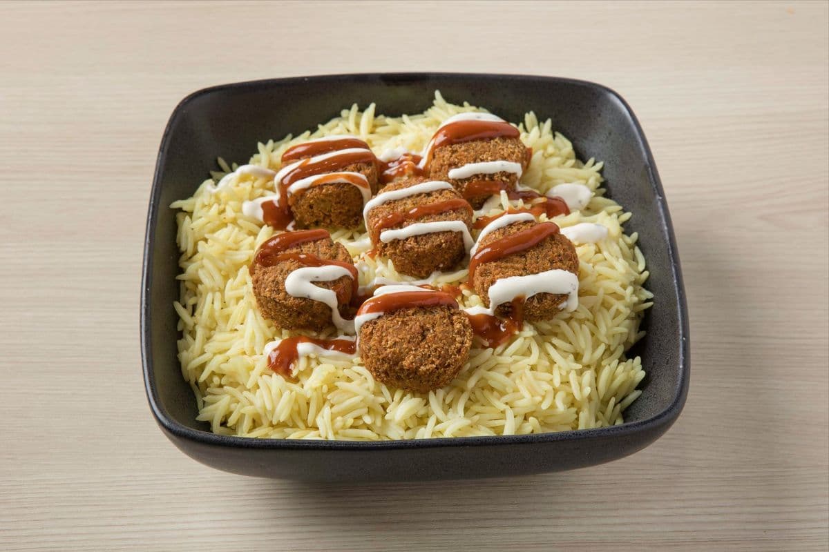 Falafel on the rice