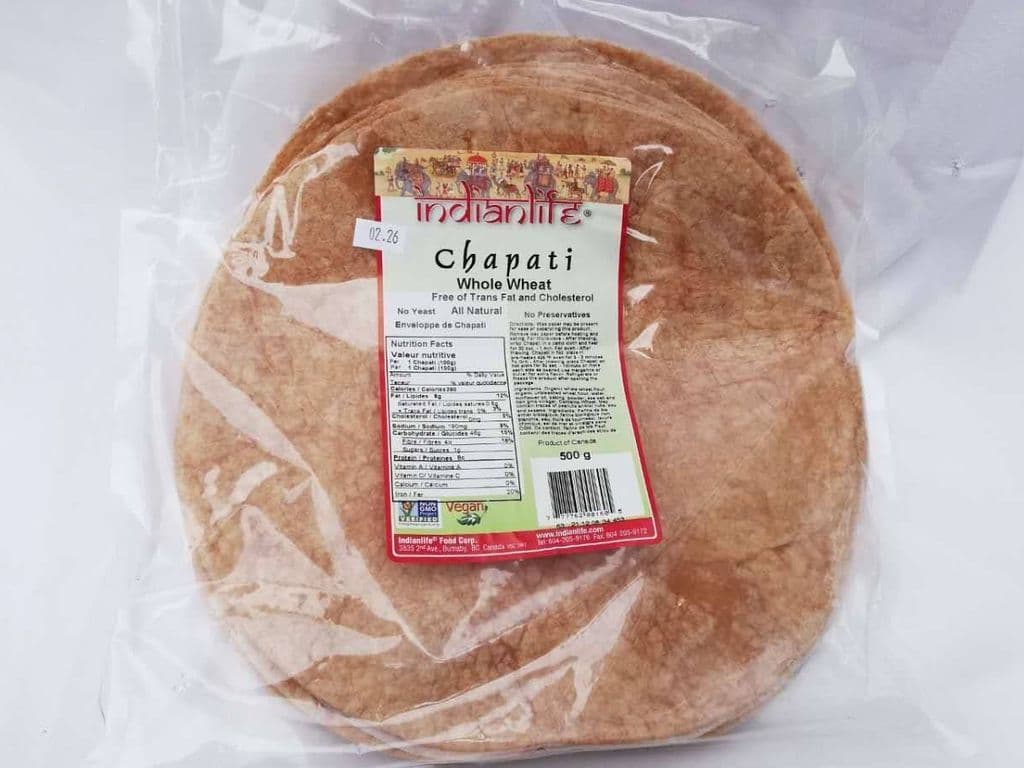INDIAN LIFE CHAPATI WRAPS 500G