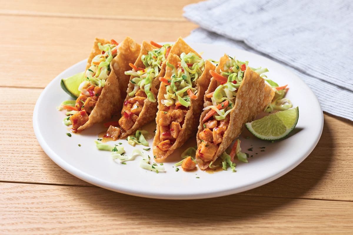 Chicken Wonton Tacos