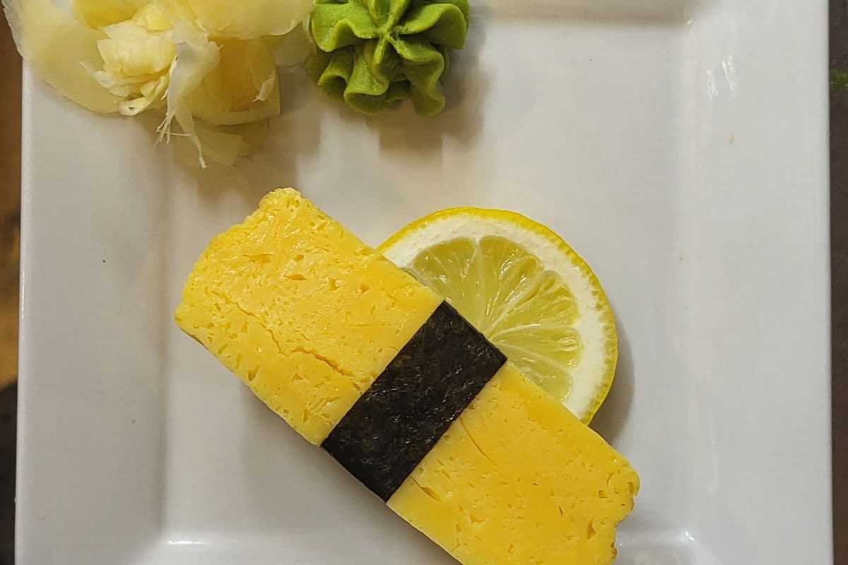 Tomago - Japanese Egg Cake Nigiri (1 pc)