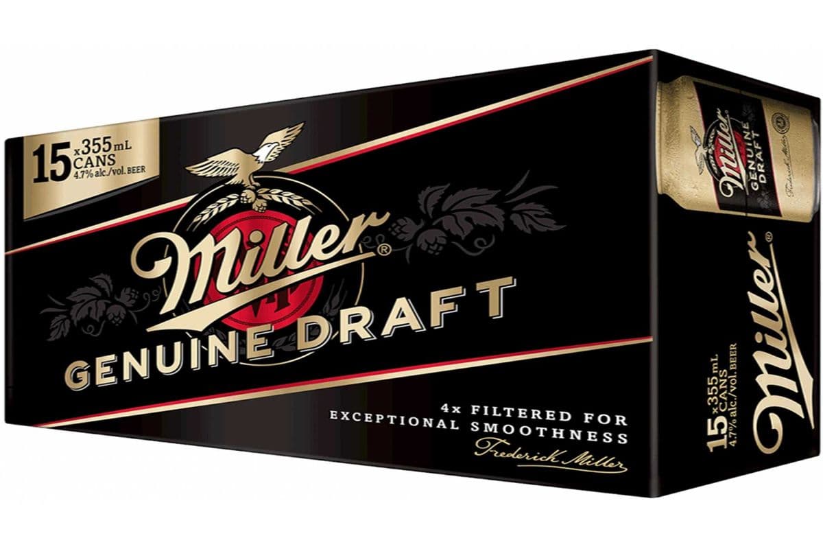 MILLER GENUINE DRAFT 15 CAN (15 x 355mL)
