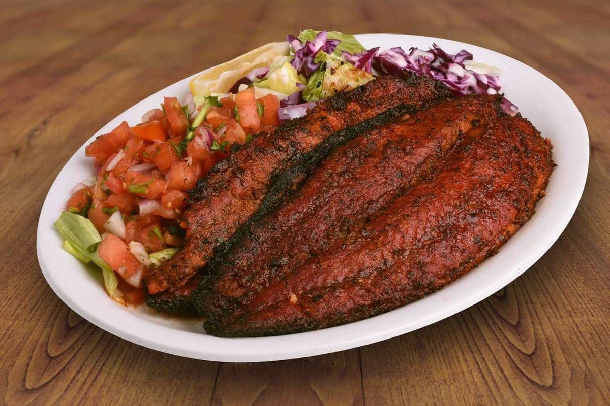 Fish Tandoori Salad & Naan