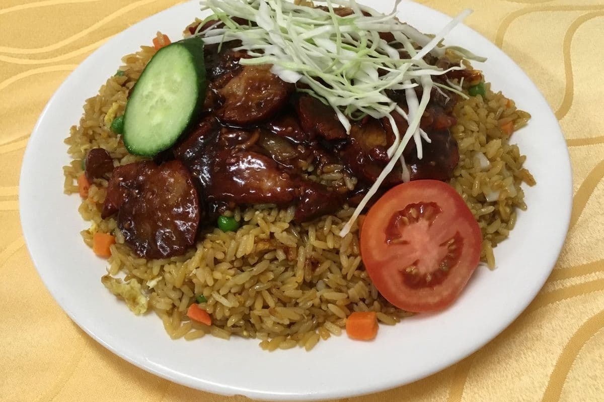 Guyana Style Roast Pork Fried Rice