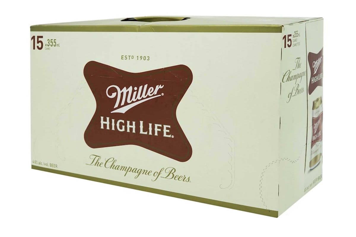 MILLER HIGH LIFE 15 CAN (15 x 355mL)