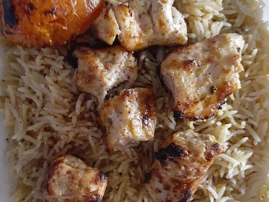 Chicken Breast Kabob Dinner