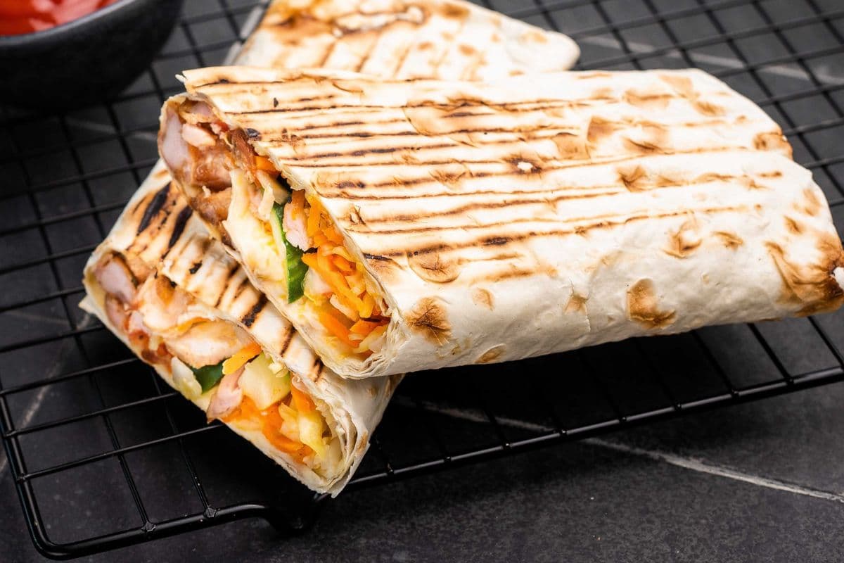 Chicken Saj Wrap