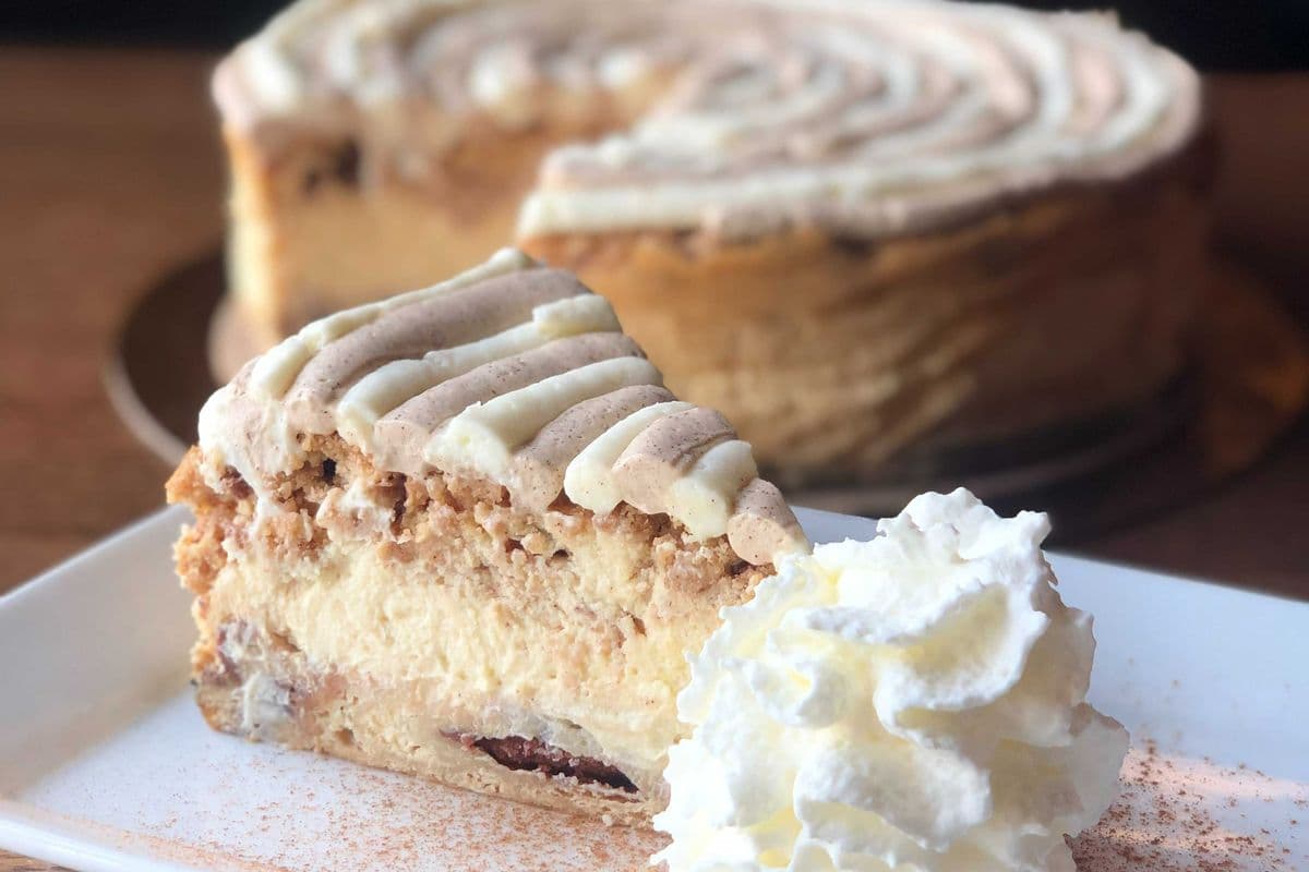 Whole 9” Cinnamon Bun Cheesecake