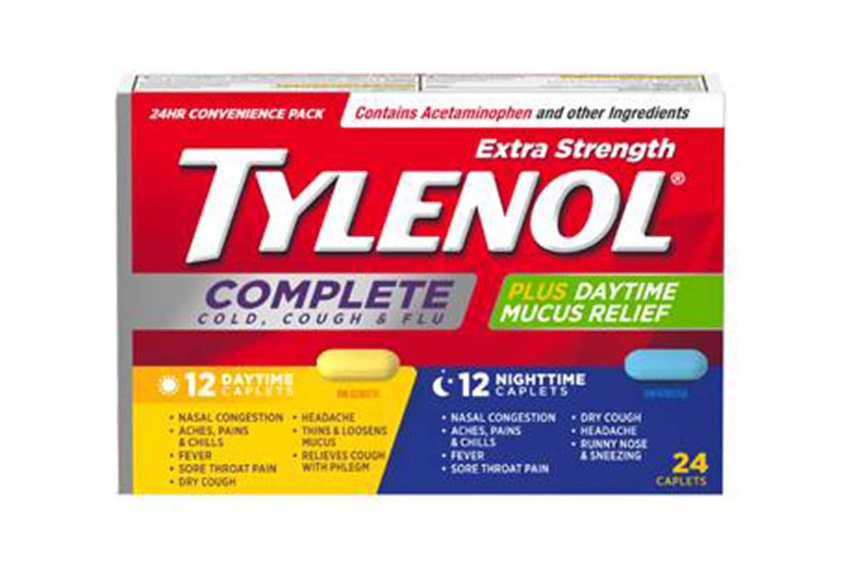 Tylenol Complete Cold, cough &Flu(Daytime and Nighttime) 24 Caplets