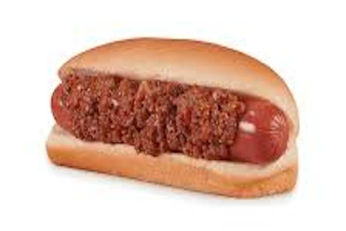 Hot Dog au Chili/Hot Dog with Chili