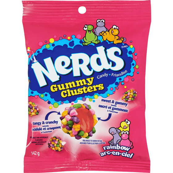 Nerd's Gummy Clusters Arc-en-ciel 142g/ Nerd's Rainbow Gummy Clusters 142g