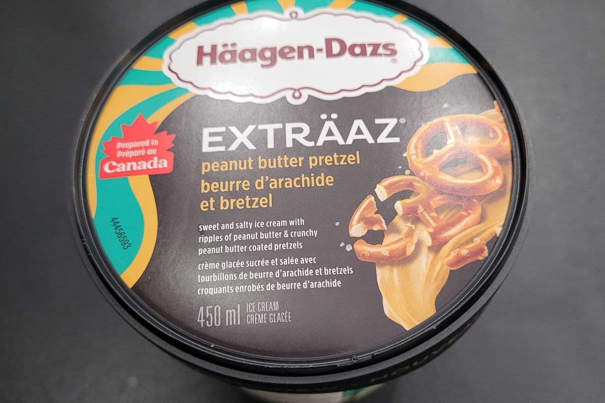 Häagen-Dazs exträaz 450ml Beurre d'arachide et bretzel / Peanut butter pretzel