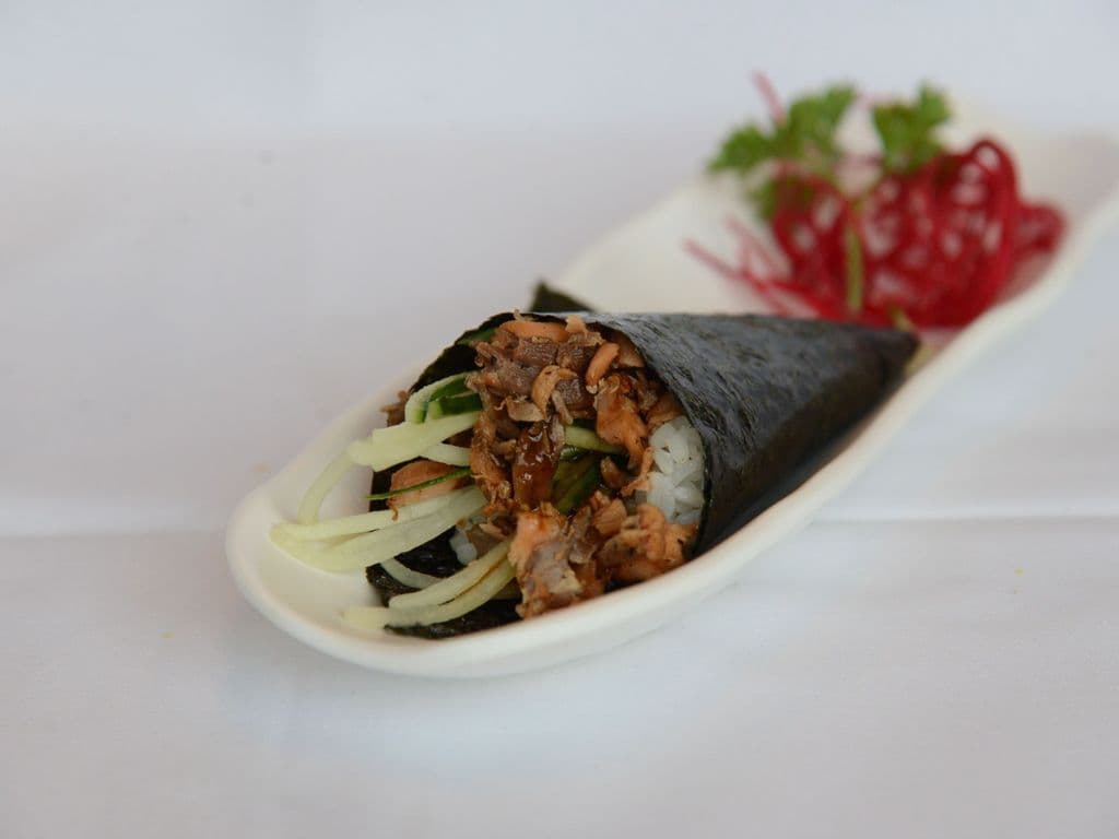B.B.Q. Salmon Hand Roll
