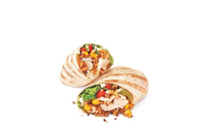 Slow Cooked Chicken Cilantro Lime Loaded Wrap