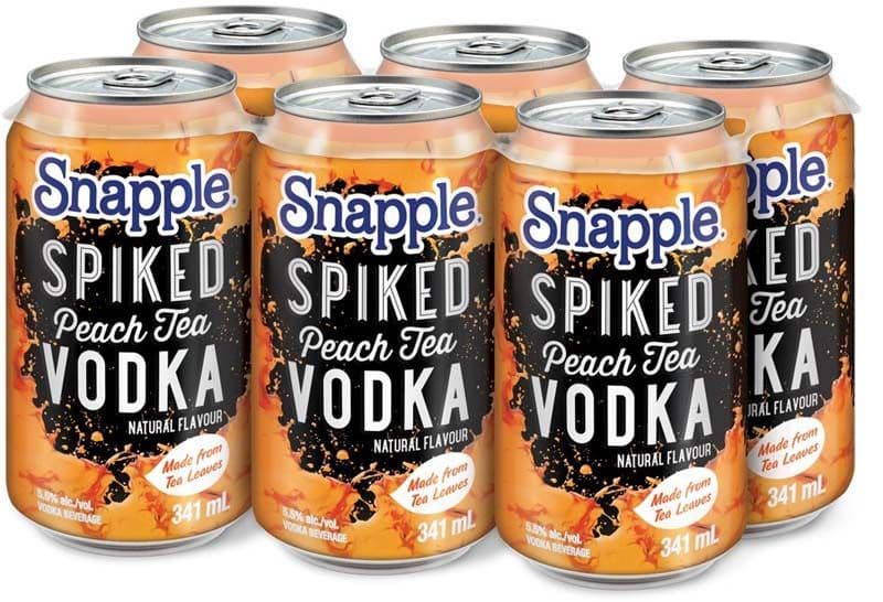 Snapple Spiked Peach Tea Vodka (6 x 355 ml cans)
