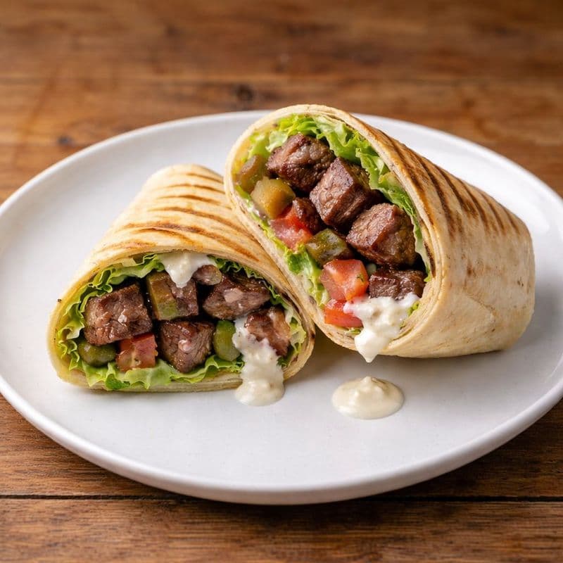 Beef Shish Kebab Wrap