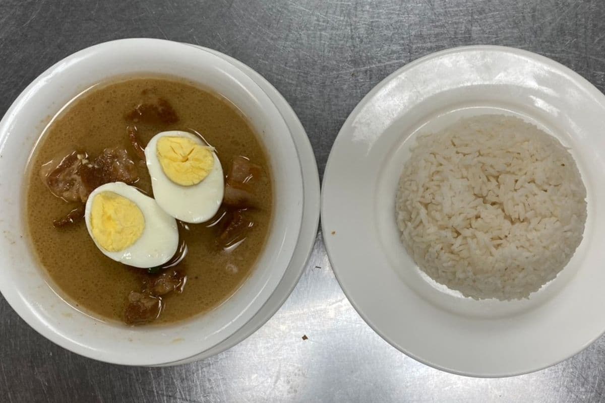 E5. Braised Pork Belly with Rice - Com Thit Kho