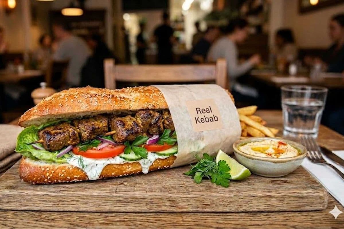 Beef Tikka Kebab Sandwich