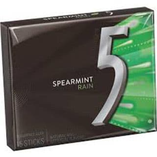 5 Spearmint Gum (15 Sticks)