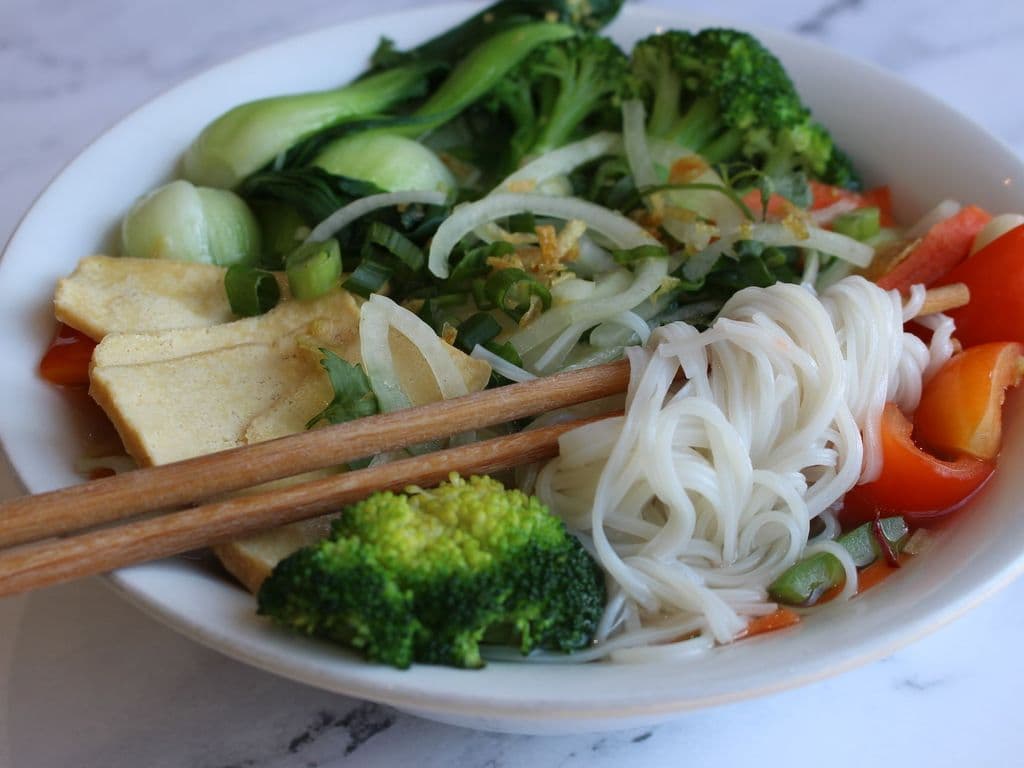 119. Vegetable & Tofu Rice Noodle Soup