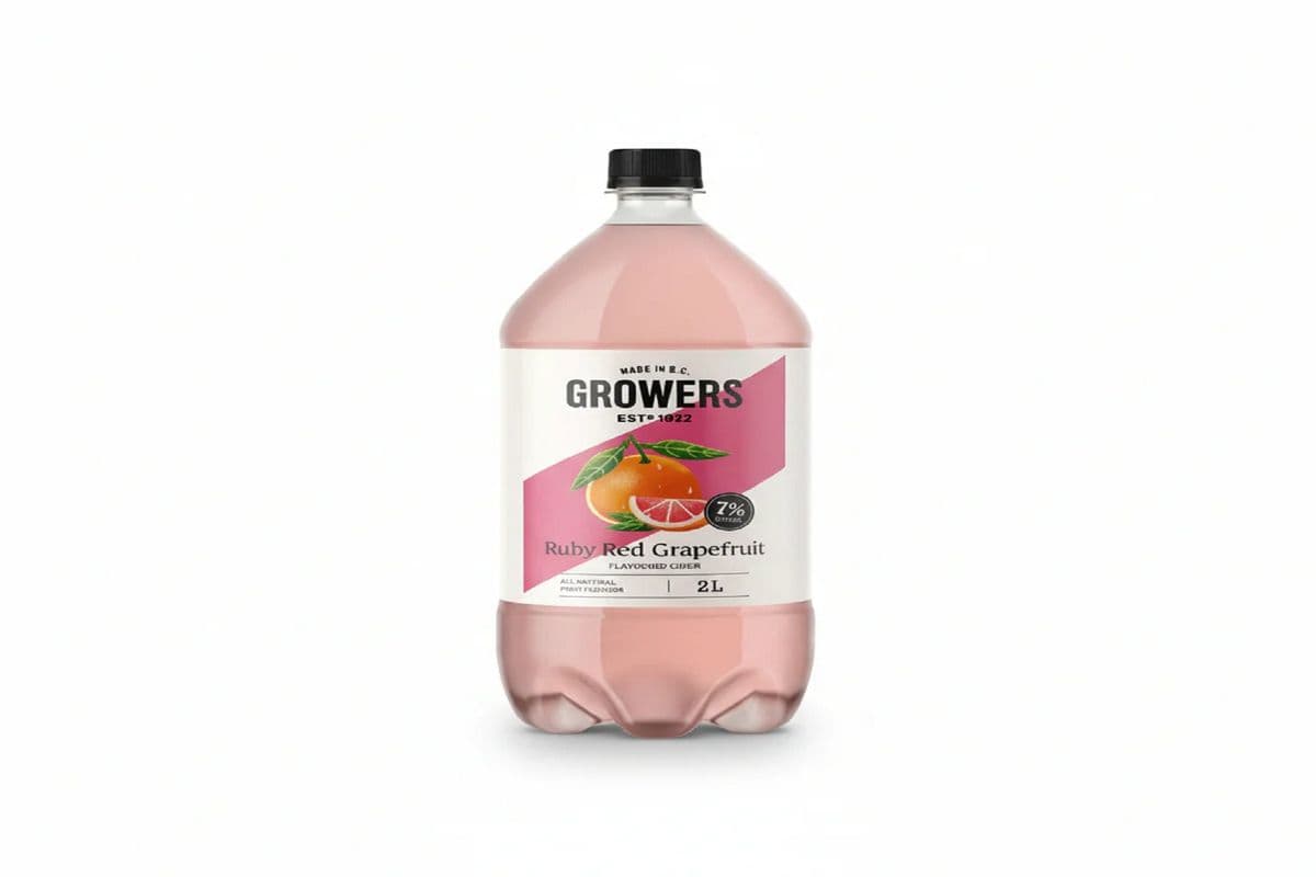 GROWER'S RUBY RED GRAPEFRUIT (2 L) 7.0% ABV (1 x 2 L)