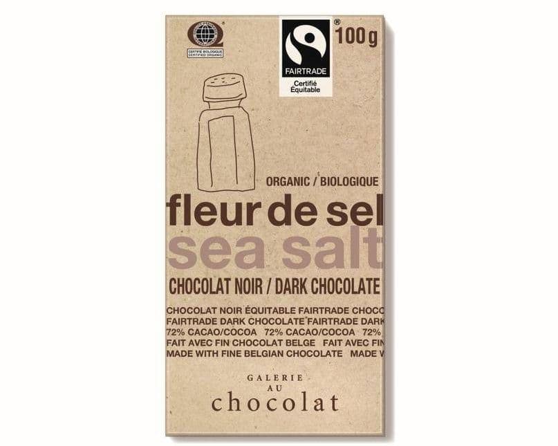 GALERIE AU CHOCOLATE FLEUR DE SEL CHOCOLATE 100G