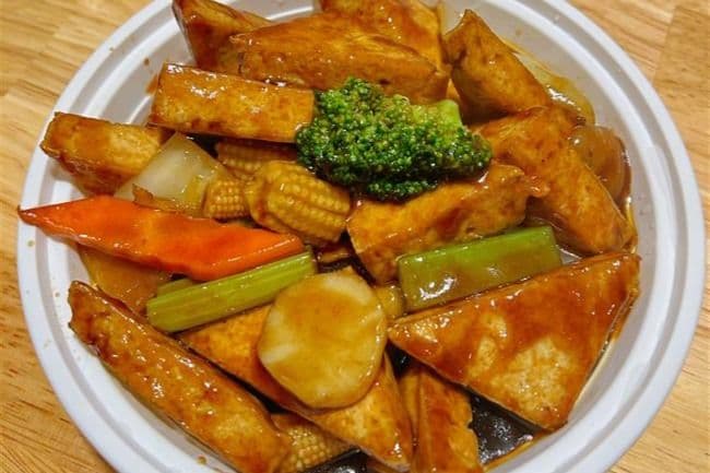 V2. Bean Curd with Mixed Vegetables