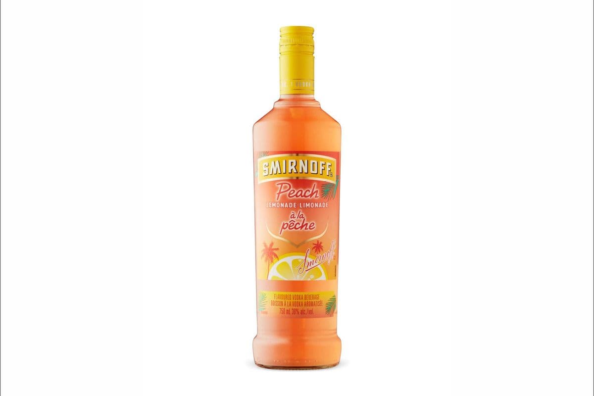 Smirnoff Peach Lemonade Vodka 750ml (1 x 750ml)