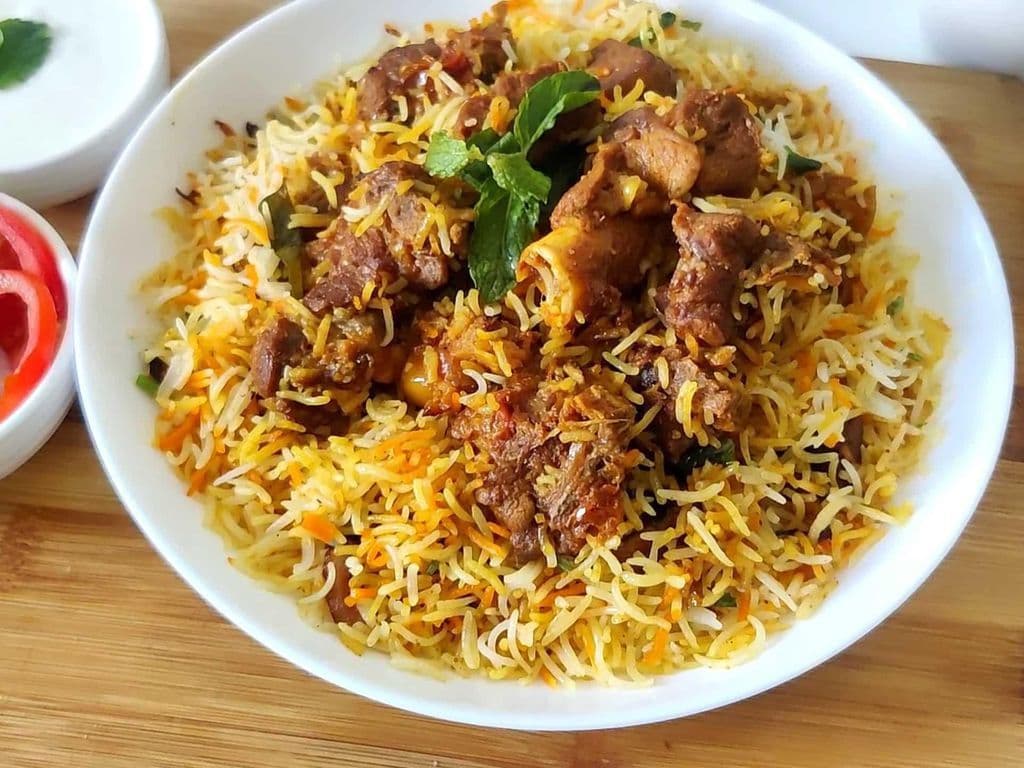 Goat Biryani (Bone-in)
