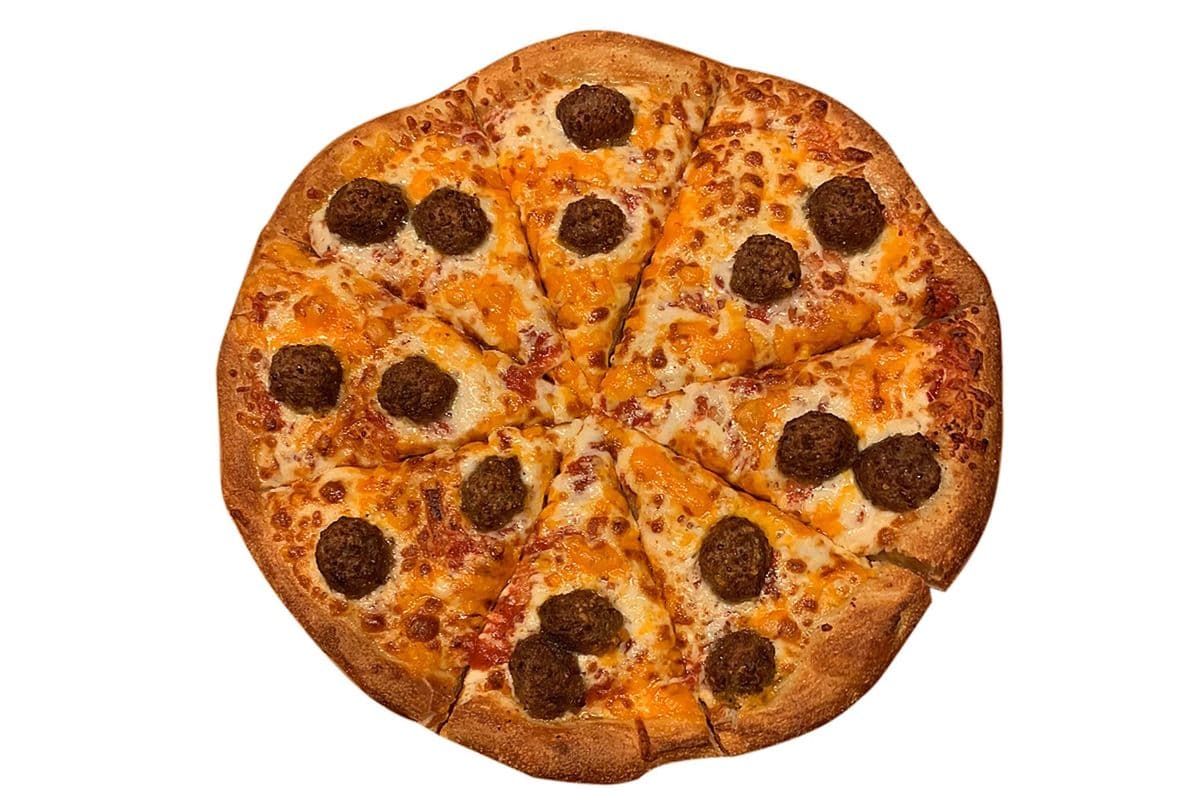 Meatball Pizza