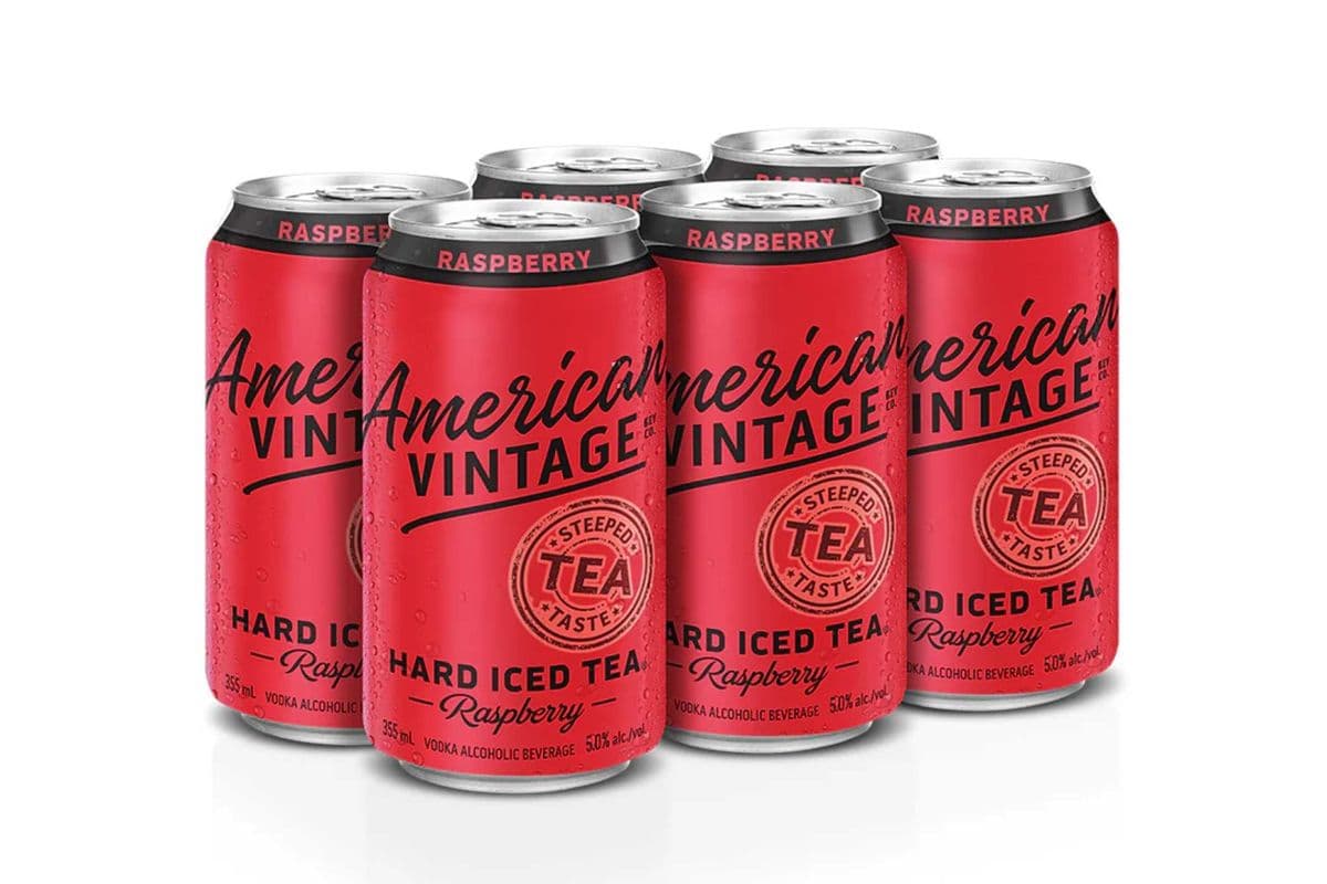 American Vintage Raspberry Hard Iced Tea (6 x 355 ml Cans)