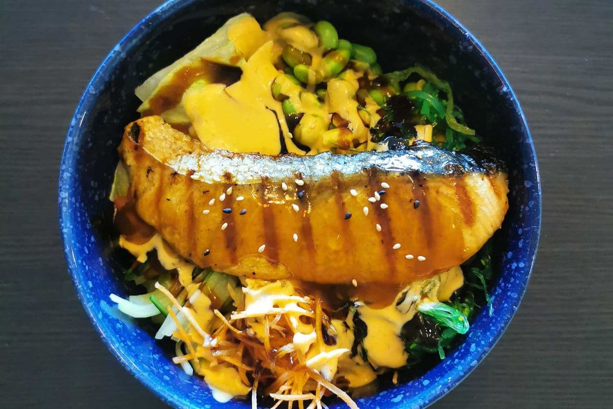 House Salmon Teriyaki Bowl