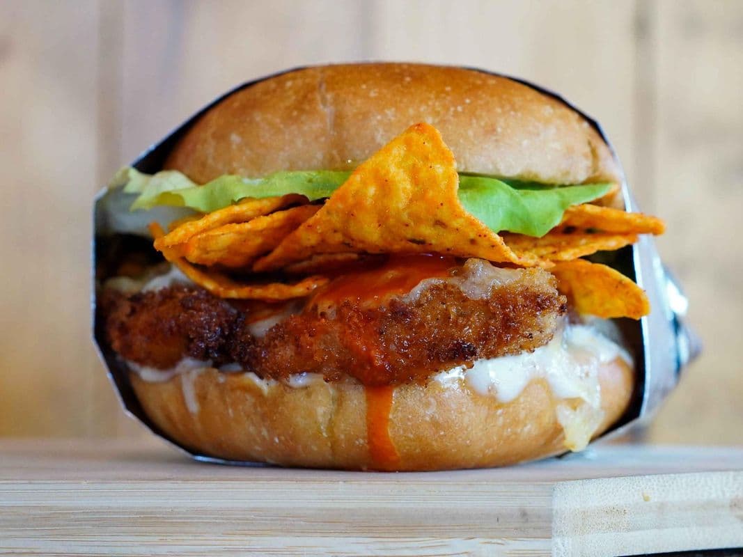 Buffalo Ranch Crispy Crunch Burger
