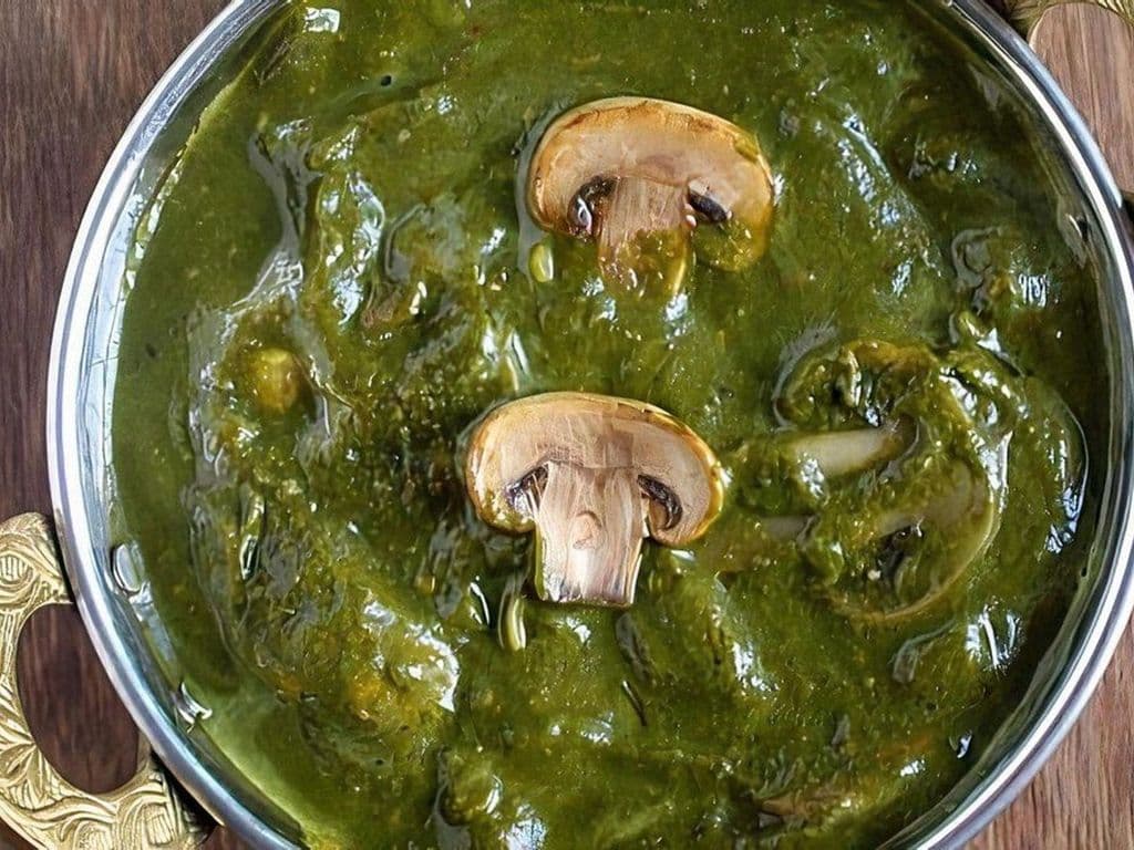 Palak Mushroom