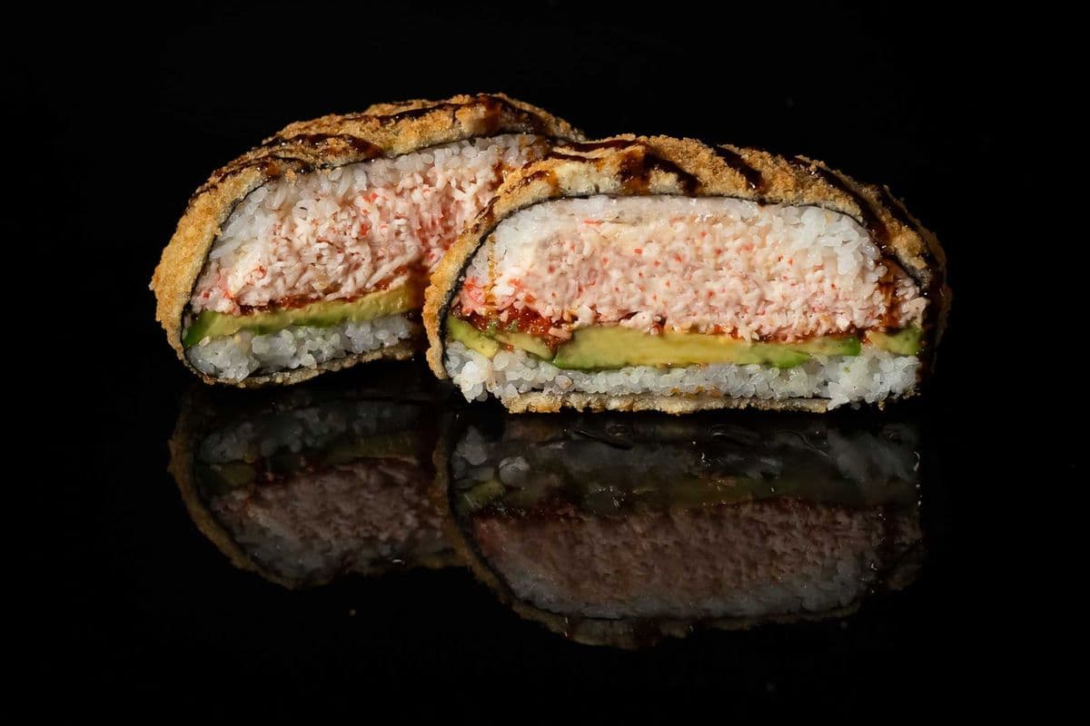 Sushi Burger with Imitation Crab