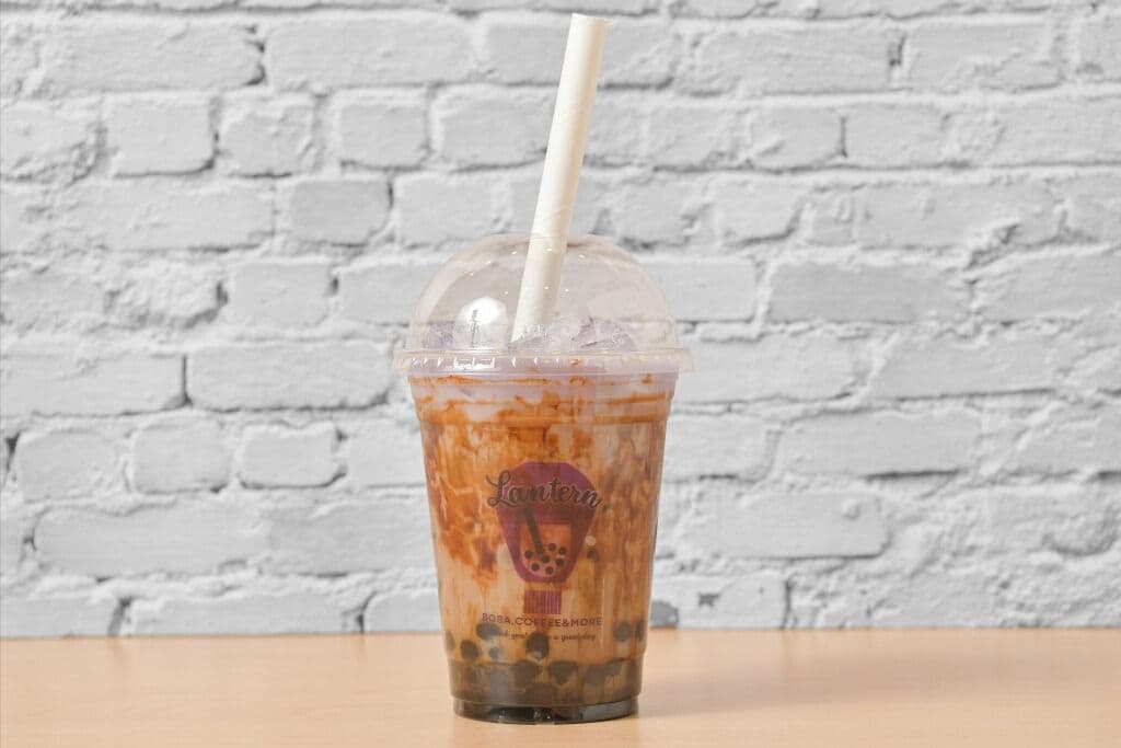 Brown Sugar Thro Milk Tea (500ml) (220 Cal)