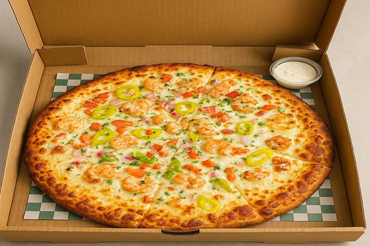 Garlic Shrimp Pizza