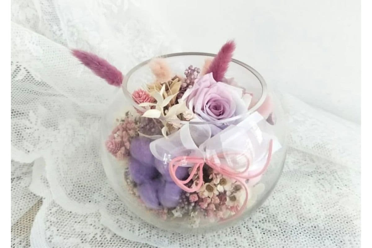 Dry and preserve round arrangements
