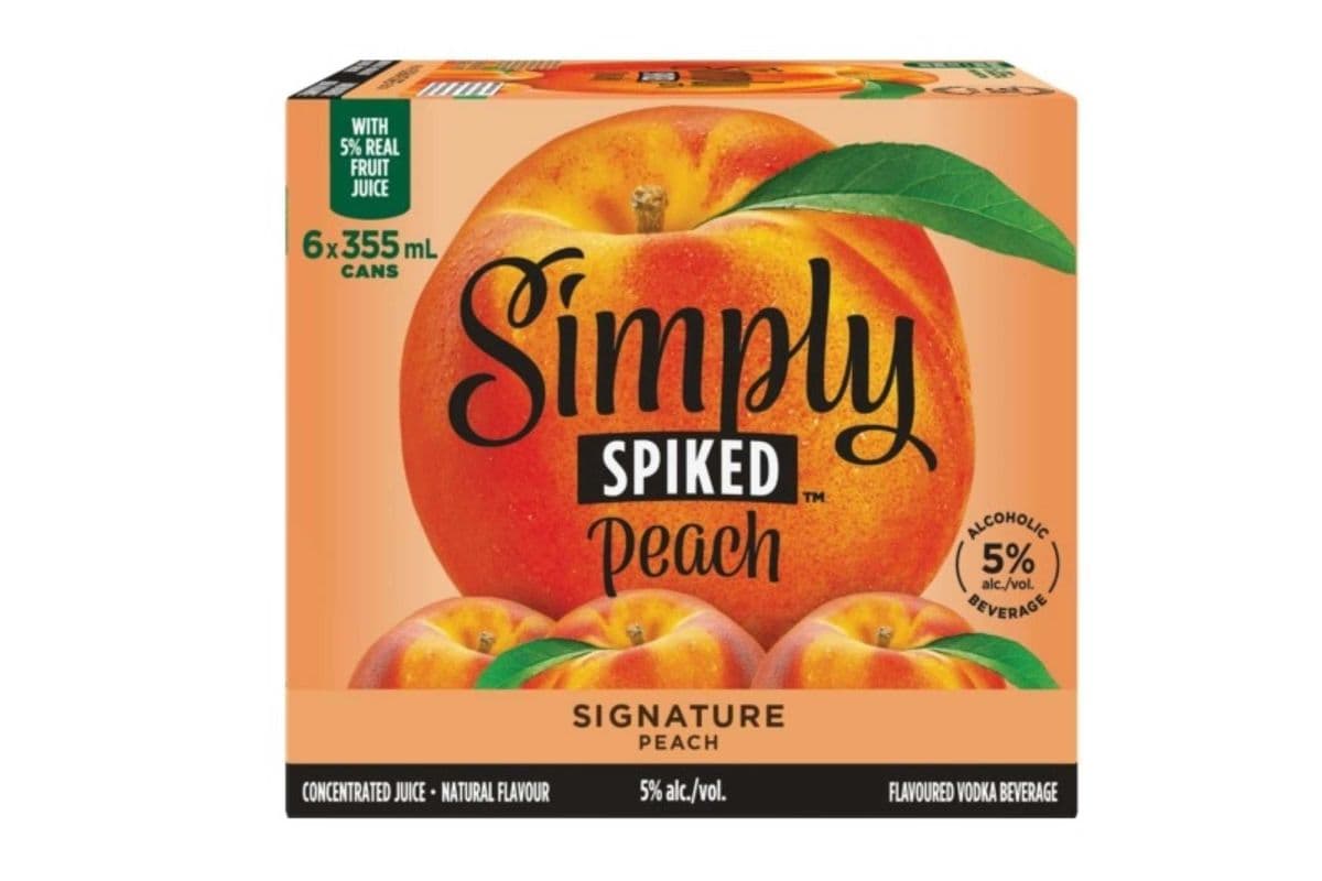 SIMPLY SPIKED PEACH (6 PACK) (6 x 355ML CAN)