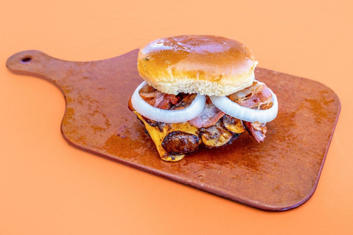 BBQ Mushroom Smash Burger