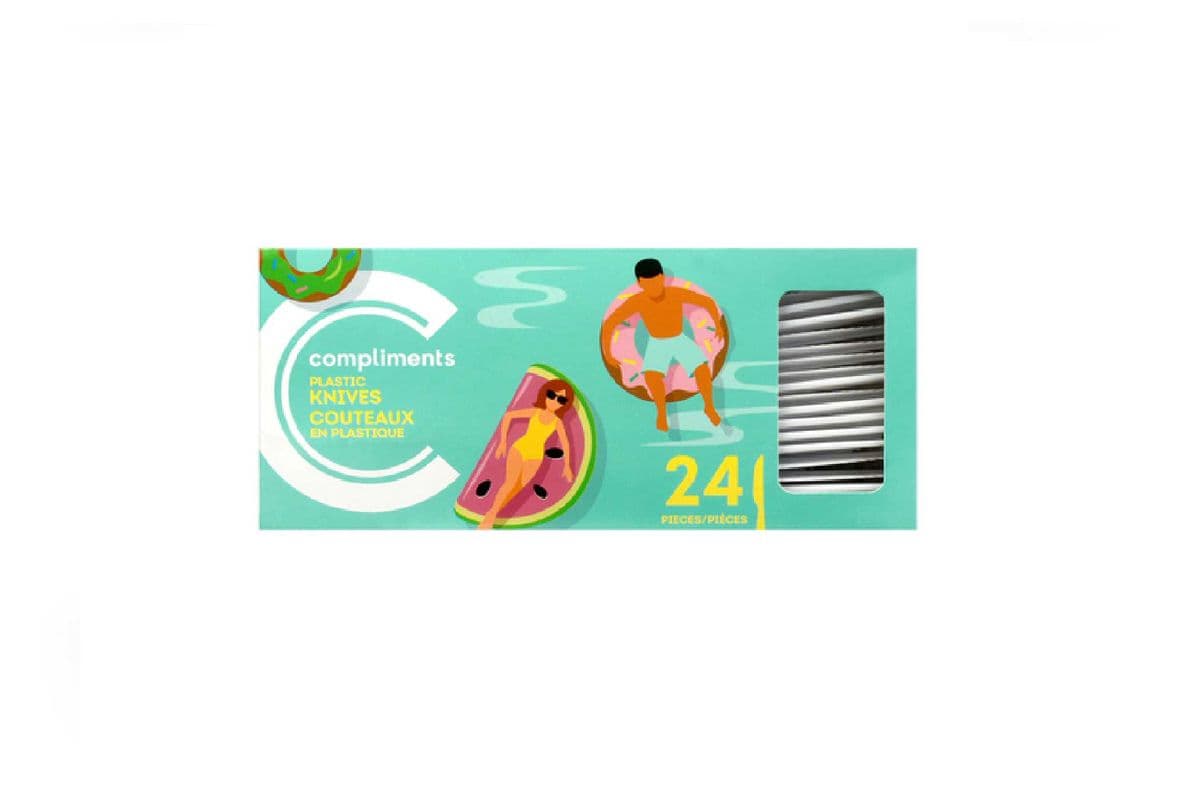 Compliments Plastic Knives 24 pcs