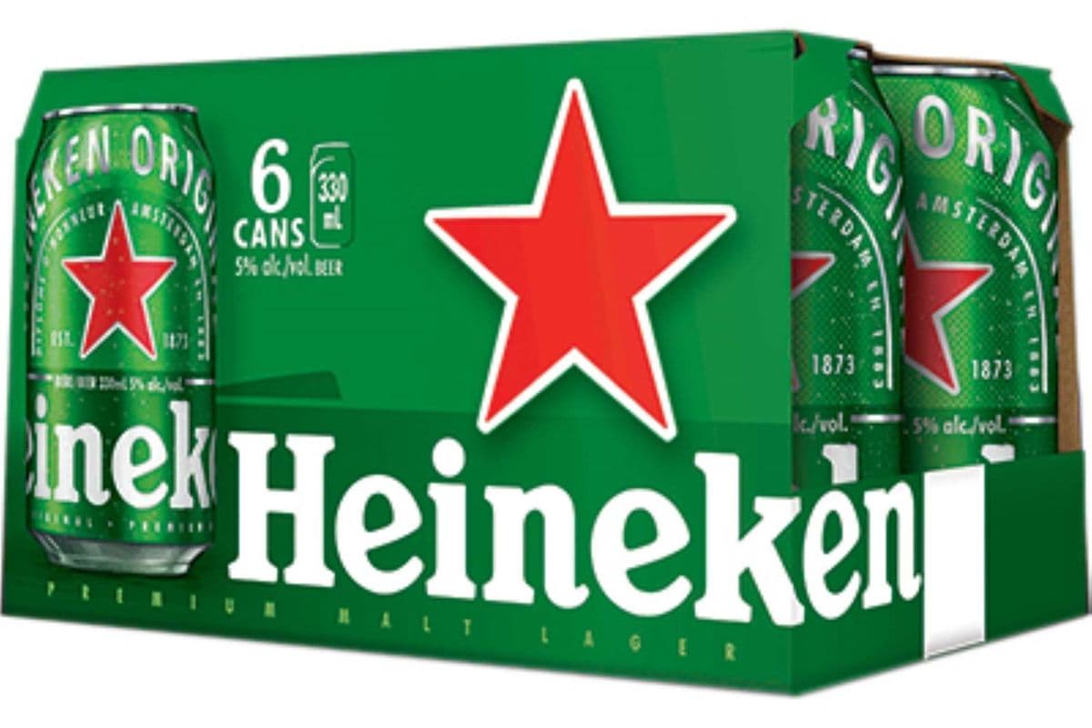 Heineken Lager - 6x330mL Cans (6 x 355 ml)