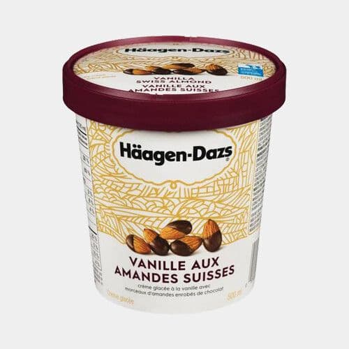 Häagen-Dazs Vanille et amandes (500mL) / Häagen-Dazs Vanilla and Almonds (500mL)