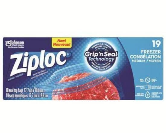 ZIPLOC FREEZER BAG 19 BAGS