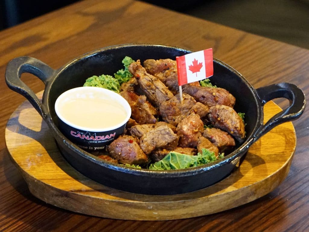 Triple Eh! Pepper Seared Steak Bites