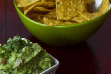 Plat de guacamole