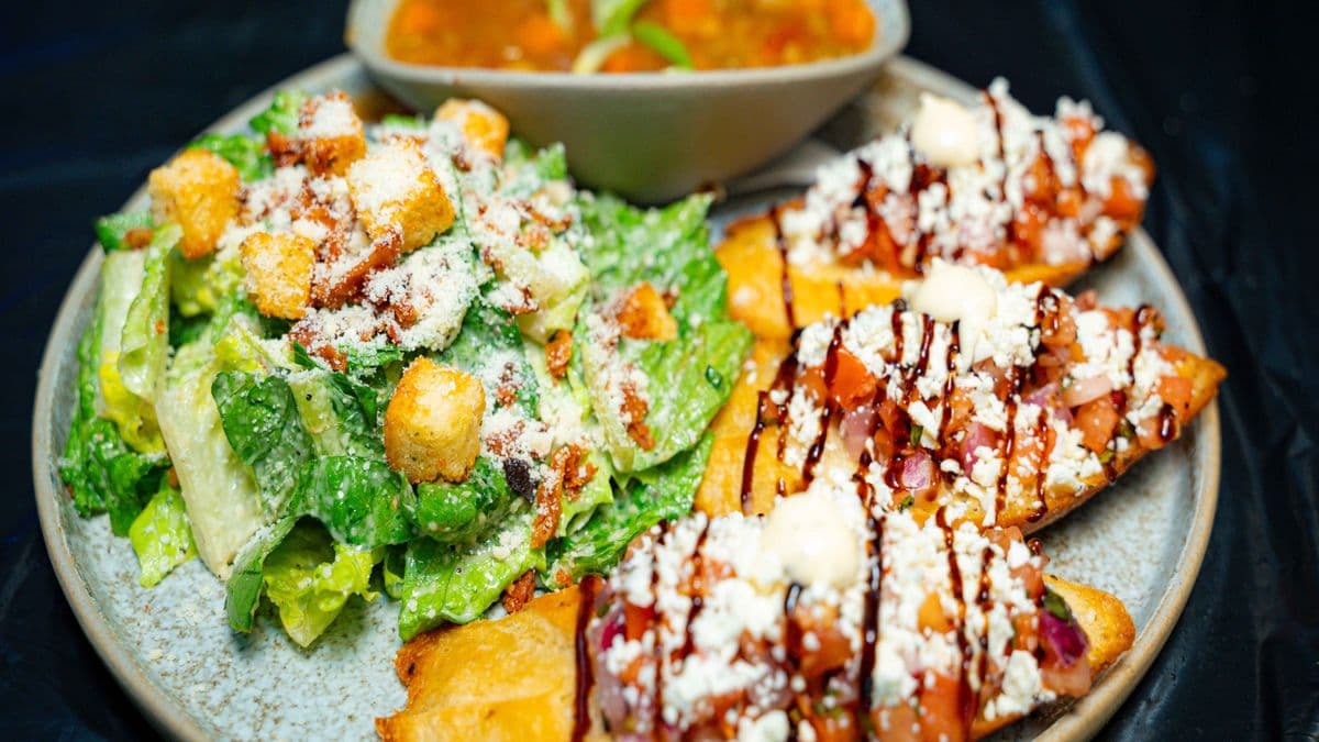 Soup, Salad, and Bruschetta